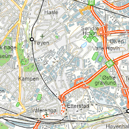 postkasser oslo kart Kart som viser Postens hentesteder, innleveringssteder og røde 